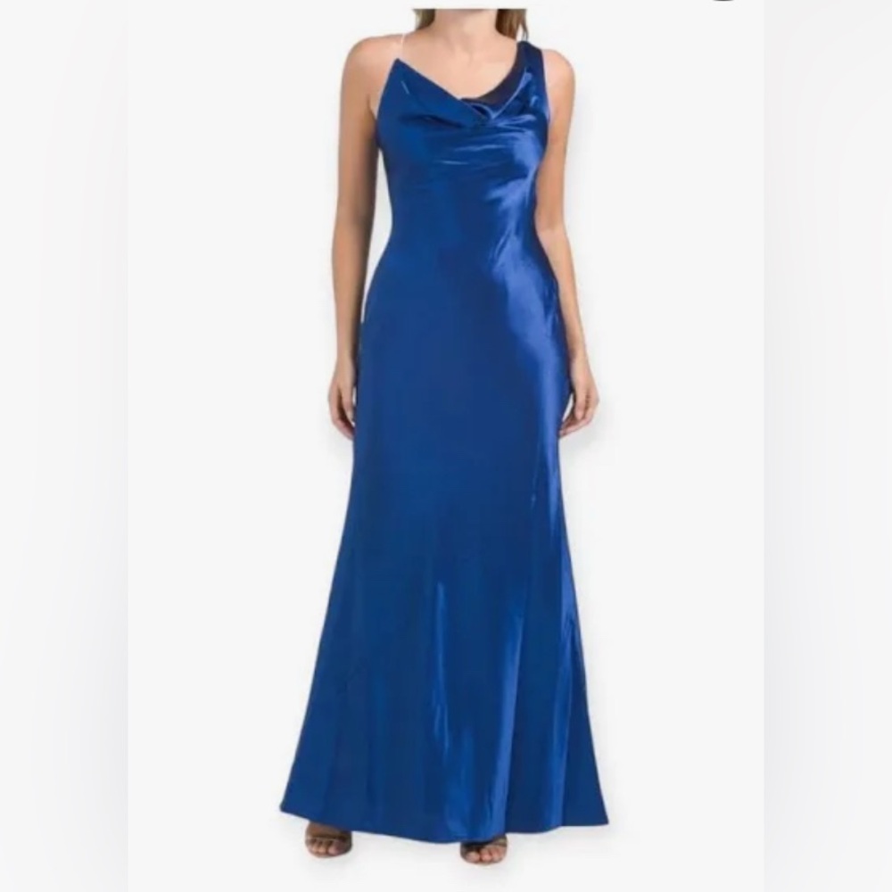 Aidan Mattox Elegant Blue Evening Gown - NWT